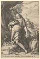 Saint Mary Magdalen Penitent, Hendrick Goltzius  Netherlandish, Engraving