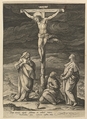 The Crucifixion, Hendrick Goltzius  Netherlandish, Engraving; second state of two