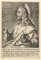 Christ, from "Christ, the Apostles and St. Paul with the Creed", Hendrick Goltzius Netherlandish, Engraving