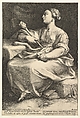 Thalia, Hendrick Goltzius (Netherlandish, Mühlbracht 1558–1617 Haarlem), Engraving