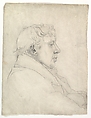 Portrait of a man in profile, Cornelius Varley British, Graphite