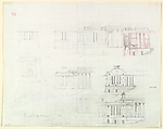 Imperial Delhi, Sir Edwin Landseer Lutyens (British, London 1869–1944 London), Black and red graphite