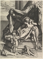Mars and Venus, Hendrick Goltzius Netherlandish, Engraving