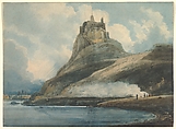 Lindisfarne Castle, Holy Island, Northumberland, Thomas Girtin (British, London 1775–1802 London), Watercolor