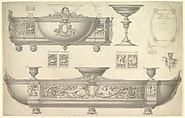 Design for a Silver Centerpiece, Anonymous, British, 19th century  British