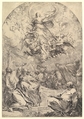 The Assumption of the Virgin, Michael Lucas Leopold Willmann German, Etching and drypoint, second state