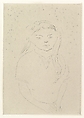 Large Irène Vignier, Henri Matisse (French, Le Cateau-Cambrésis 1869–1954 Nice), Etching on chine collé