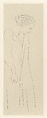 Standing figure, head down, Henri Matisse (French, Le Cateau-Cambrésis 1869–1954 Nice), Etching on chine collé