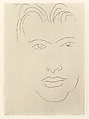 Massia with Allogated Face, Henri Matisse (French, Le Cateau-Cambrésis 1869–1954 Nice), Etching on chine collé
