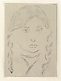Irène, with two braids, Henri Matisse (French, Le Cateau-Cambrésis 1869–1954 Nice), Etching on chine collé