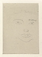 Irène – Face, Henri Matisse (French, Le Cateau-Cambrésis 1869–1954 Nice), Etching on chine collé