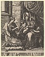 The Mystic Marriage of St. Catherine, Giorgio Ghisi Italian, Engraving