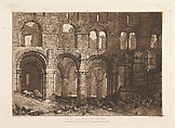 Holy Island Cathedral, part III, plate 11 from "Liber Studiorum", Joseph Mallord William Turner  British, Etching and mezzotint; first state of four