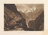 Mt. St. Gothard, part II, plate 9 from "Liber Studiorum", Joseph Mallord William Turner  British, Etching and mezzotint; first state of six (Finberg)