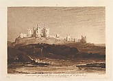 Dunstanborough Castle, part III, plate 14 from "Liber Studiorum", Joseph Mallord William Turner  British, Etching, aquatint and mezzotint; first state