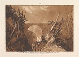 Little Devil's Bridge over the Russ, above Altdorft, Switzerland (Liber Studiorum, part IV, plate 19), Joseph Mallord William Turner  British, Etching and mezzotint; third state of three