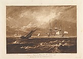 The Leader Sea Piece, part IV, plate 20 from "Liber Studiorum", Joseph Mallord William Turner  British, Etching and mezzotint; first state of three