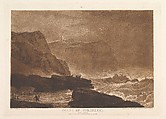 Coast of Yorkshire, Near Whitby (Liber Studiorum, part V, plate 24), Joseph Mallord William Turner  British, Etching and mezzotint; third state of four