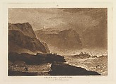 Coast of Yorkshire, Near Whitby, part V, plate 24 from "Liber Studiorum", Joseph Mallord William Turner  British, Etching and mezzotint; first state of four