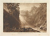 Drawing of the Clyde (Liber Studiorum, part IV, plate 18), Joseph Mallord William Turner  British, Etching and mezzotint; first state of three