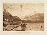 Inverary Pier, Loch Fyne, Morning, part VII, plate 35 from "Liber Studiorum", Joseph Mallord William Turner British, Etching, aquatint and mezzotint; first state of six (Finberg)