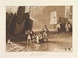 Marine Dabblers, part VI, plate 29 from "Liber Studiorum", Joseph Mallord William Turner  British, Etching and mezzotint; first state of two