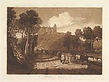 St. Catharine's Hill near Guilford, part VII from "Liber Studiorum", Joseph Mallord William Turner  British, Etching and mezzotint; first state of three