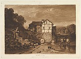 Water Mill, part VII, plate 37 from "Liber Studiorum", Joseph Mallord William Turner  British, Etching and mezzotint; first state of three (Finberg)