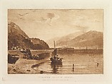Inverary Pier, Loch Fyne, Morning (Liber Studiorum, part VII, plate 35), Joseph Mallord William Turner  British, Etching, aquatint and mezzotint; fourth state of six (Finberg)