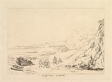 Martello Towers near Bexhill, Sussex (Liber Studiorum, part VII, plate 34), Joseph Mallord William Turner  British, Etching; before first state of four (Finberg)