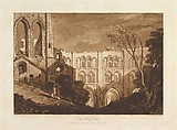 Rivaux Abbey, Yorkshire, part X, plate 51 from "Liber Studiorum", Joseph Mallord William Turner  British, Etching and mezzotint; first state of four