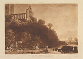 Dumblain Abbey, Scotland, part XI, plate 56 from "Liber Studiorum", Joseph Mallord William Turner British, Etching and mezzotint; first state of four (Finberg)