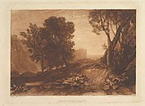Solitude, or The Reading Magdalen, part XI, plate 53 from "Liber Studiorum", Joseph Mallord William Turner  British, Etching and mezzotint; first state of seven (Finberg)