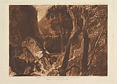 Mill Near the Grand Chartreuse, Dauphiny, part XI, plate 54 from "Liber Studiorum", Joseph Mallord William Turner  British, Etching and mezzotint; first state of four