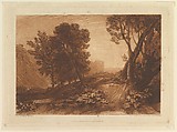 Solitude, or The Reading Magdalen (Liber Studiorum, part XI, plate 53), Joseph Mallord William Turner  British, Etching and mezzotint; first state of seven (Finberg)