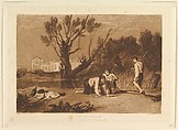Young Anglers (Liber Studiorum, part VII, plate 32), Joseph Mallord William Turner  British, Etching and mezzotint; second state of three