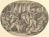 The Triumph of Bacchus, Anonymous, Italian?, 16th century Italian, Engraving