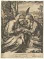The Mystic marriage of St. Catherine, Giorgio Ghisi Italian, Engraving