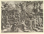 Sinon Deceiving the Trojans, Giorgio Ghisi  Italian, Engraving; first state of five (BLL)