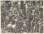 The Fall of Troy and the Escape of Aeneas, Giorgio Ghisi  Italian, Engraving; second state of five (BLL)