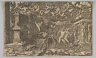 The Vision of Ezekiel, Giorgio Ghisi Italian, Etching; fourth state of six (BLL)