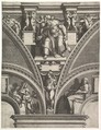 The Prophet Ezekiel; from the series of Prophets and Sibyls in the Sistine Chapel, Giorgio Ghisi Italian, Engraving; third state of five (BLL)