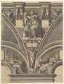 The Delphic Sibyl, from "Prophets and Sibyls in the Sistine Chapel", Giorgio Ghisi Italian, Engraving; third state of four (BLL)