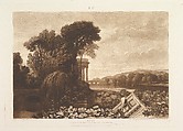 Isis, part XIV, plate 68 from "Liber Studiorum", Joseph Mallord William Turner  British, Etching and mezzotint; fifth state of five (Finberg)