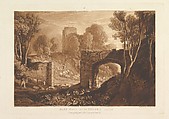 East Gate, Winchelsea, Sussex, part XIV, plate 67 from "Liber Studiorum", Joseph Mallord William Turner  British, Etching and mezzotint; second state of four