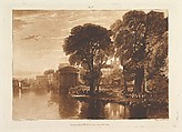 The Alcove, Isleworth, part XIII, plate 63 from "Liber Studiorum", Joseph Mallord William Turner  British, Etching and mezzotint; second state of four (Finberg)