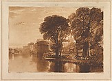 Isleworth (Liber Studiorum, part XIII, plate 63), Joseph Mallord William Turner  British, Etching and mezzotint; third state of four (Finberg)