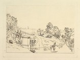 Water Cress Gatherers ( (Liber Studiorum, part XIII), Joseph Mallord William Turner  British, Etching only; before first state of three