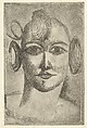 Female Head, Elie Nadelman (American (born Poland), Warsaw 1882–1946 Riverdale, New York), Drypoint; second state of three