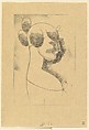 Female Head (Profile Bust of a Girl), Elie Nadelman (American (born Poland), Warsaw 1882–1946 Riverdale, New York), Drypoint; second state of two